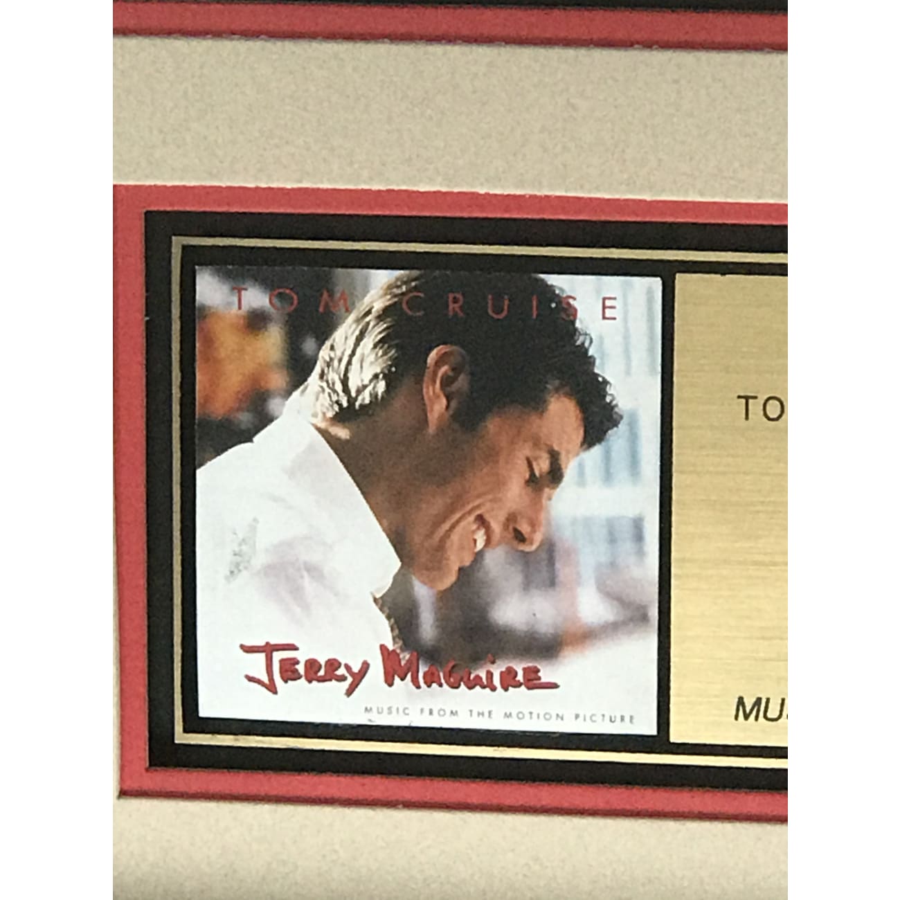Jerry Maguire Soundtrack RIAA Gold Album Award - Official Movie Music Collection - Perfect for Home, Office & Gift Giving