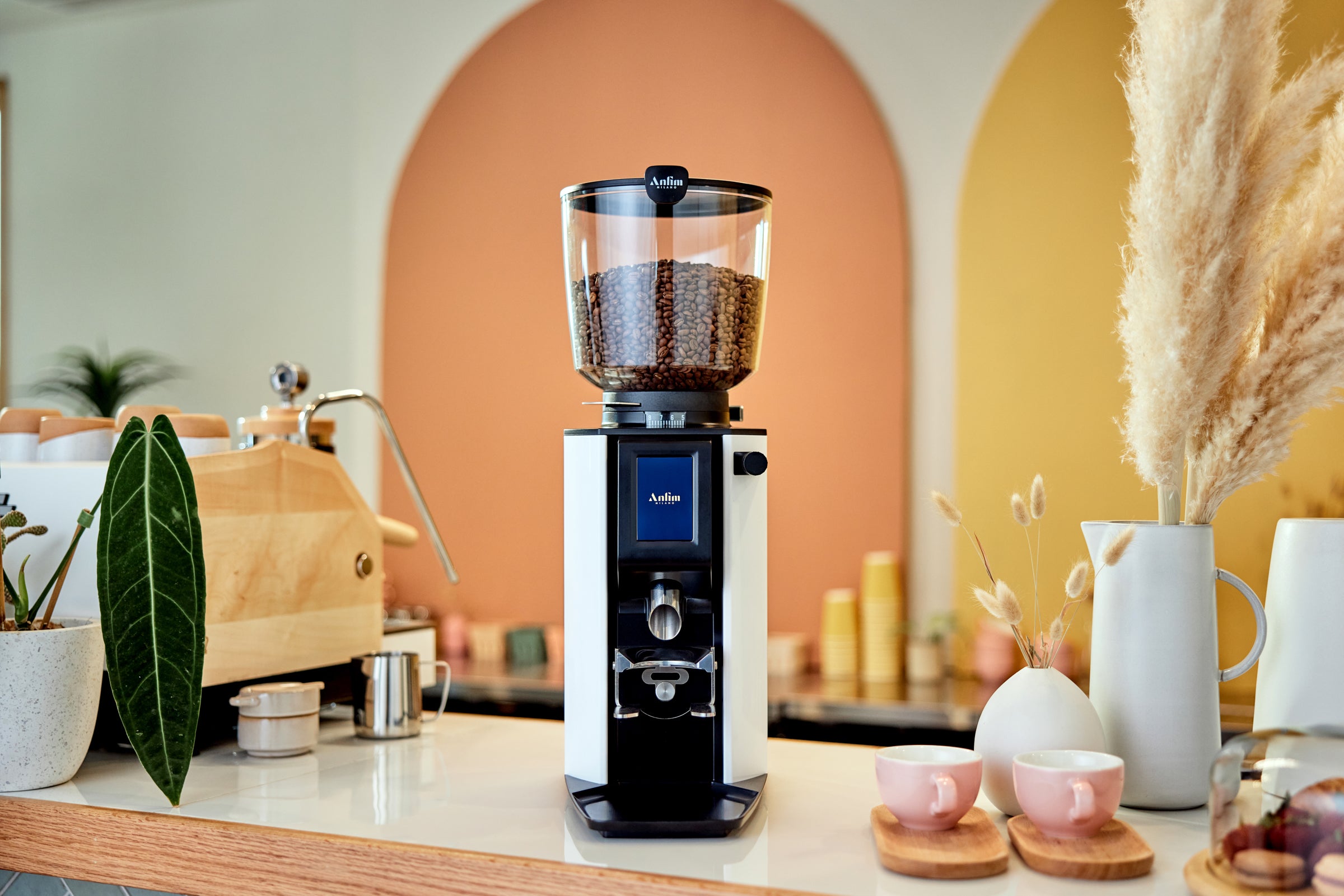 Anfim Luna Espresso Grinder - Professional Coffee Grinder for Home & Cafe Use | Perfect for Espresso, Latte & Cappuccino | High-Quality Burr Grinding Technology