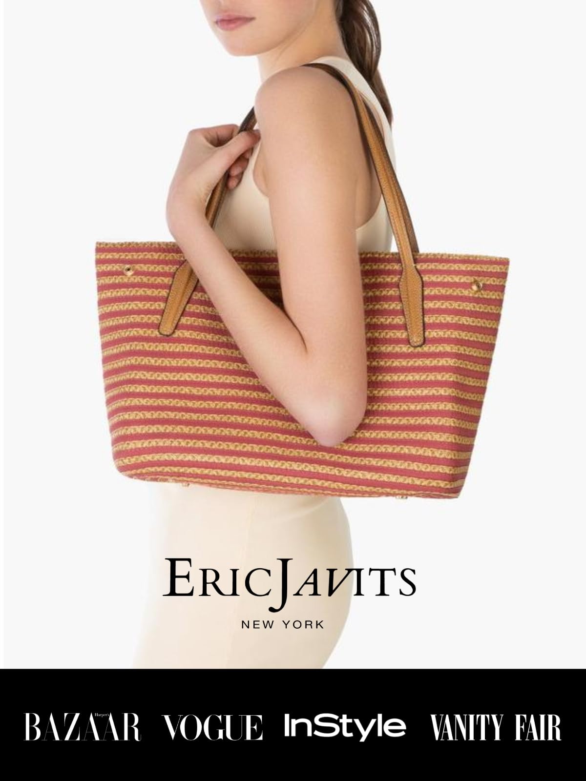Eric Javits Isla Straw Tote - Lightweight Woven Beach Bag for Women | Summer & Travel