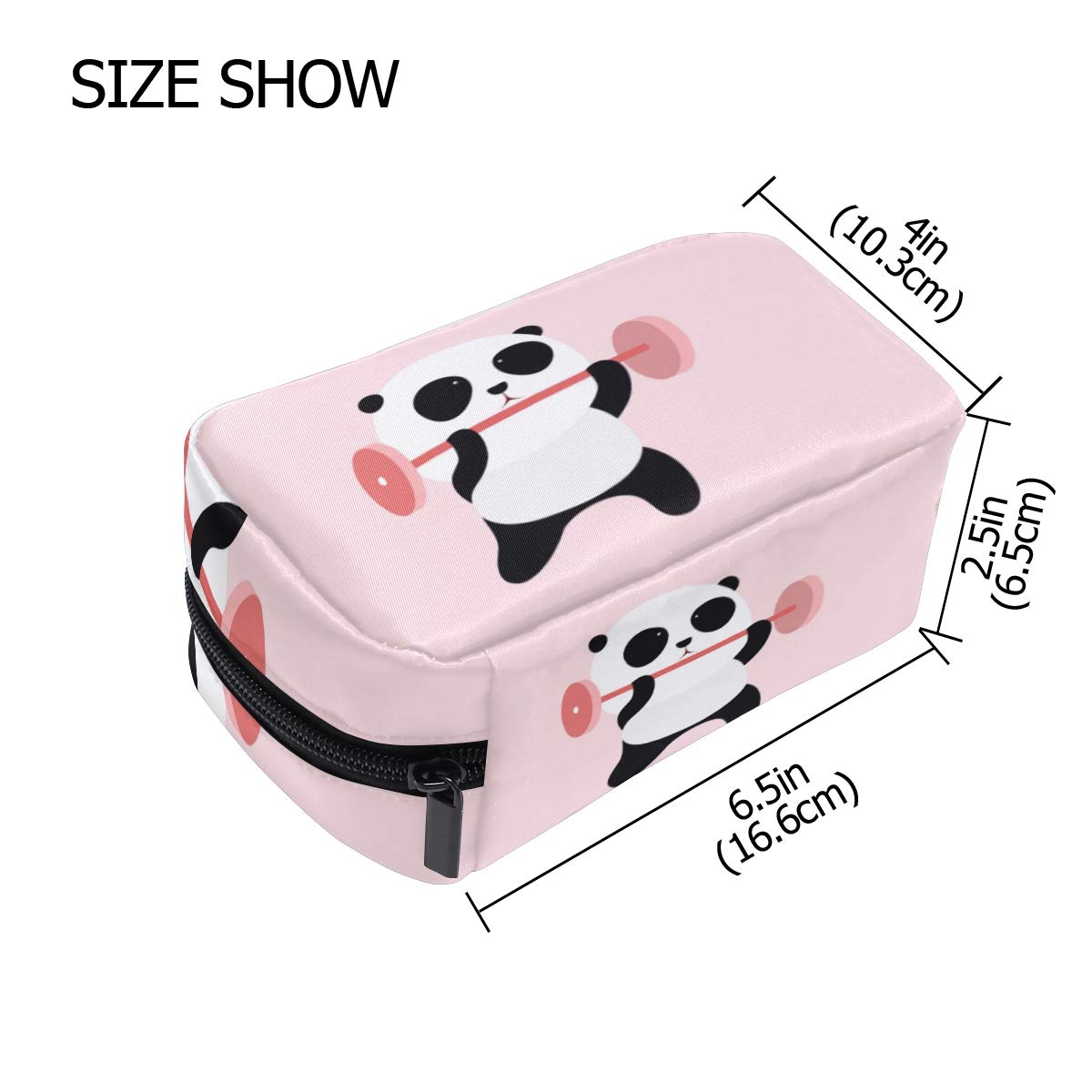 Cute Panda Makeup Bag for Women - Travel Cosmetic Organizer & Toiletry Pouch - Perfect for Vacation, Gym, and Daily Essentials Storage