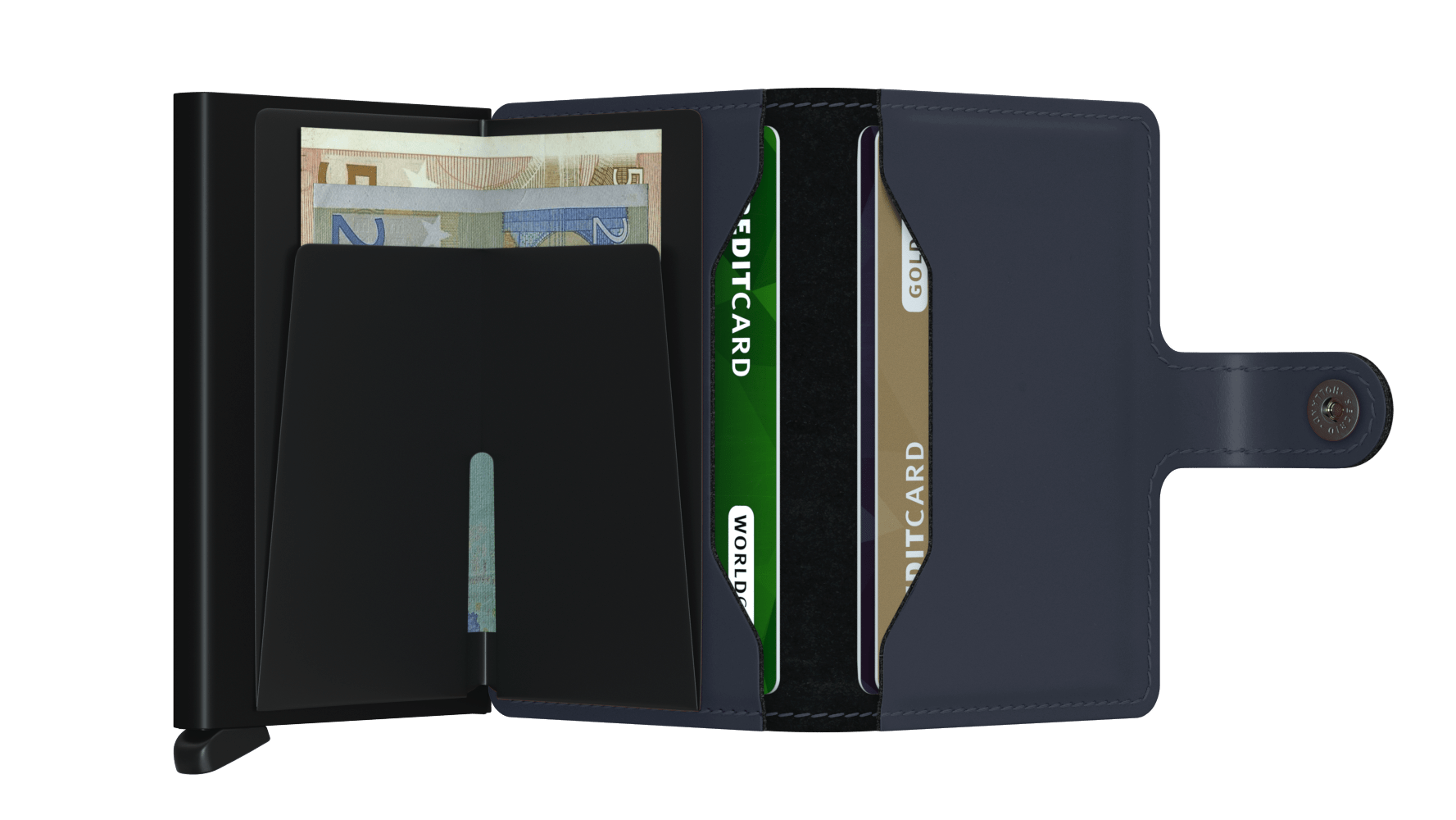 SECRID Miniwallet Matte - Slim RFID Blocking Leather Wallet for Men & Women | Perfect for Travel, Business & Everyday Use
