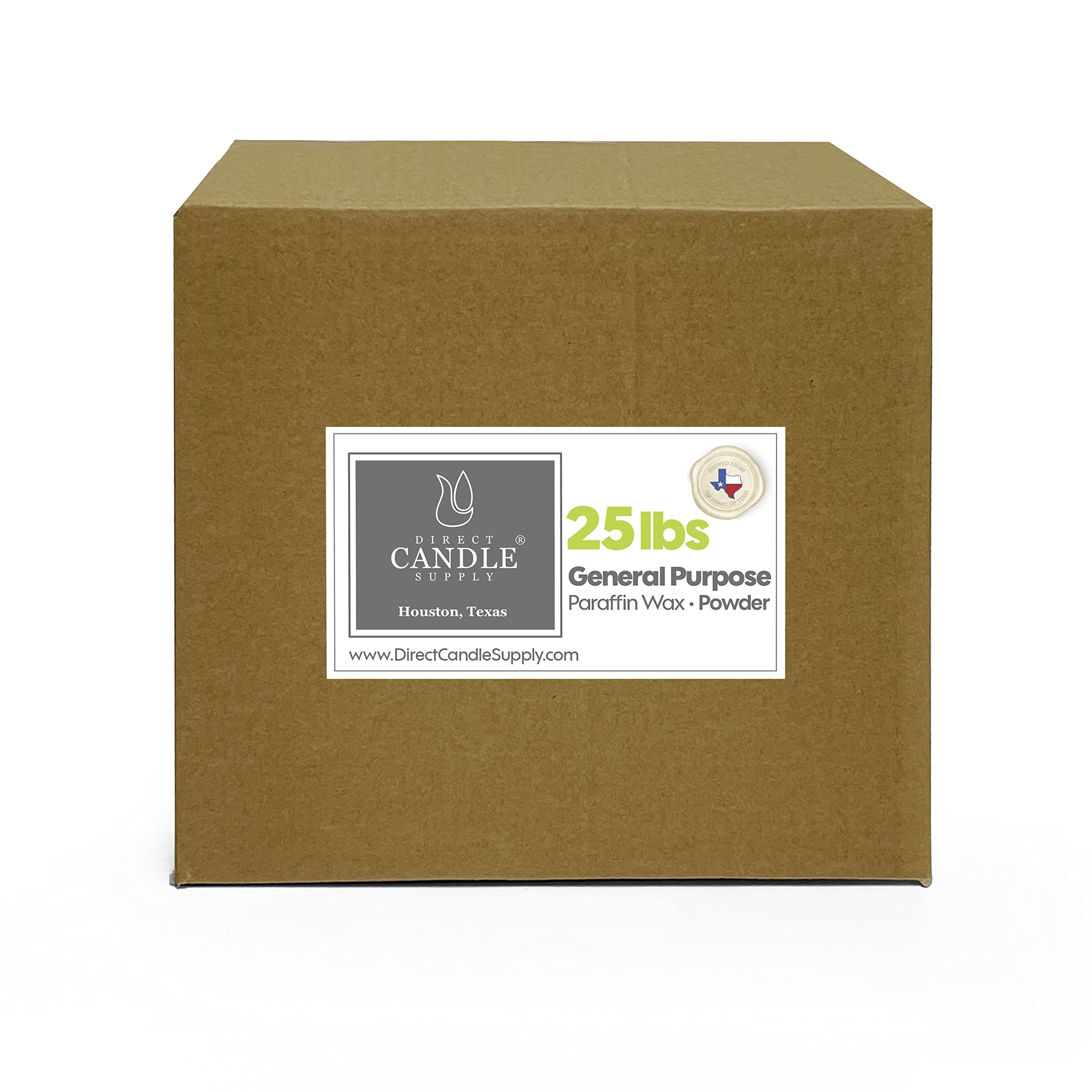 Refined Paraffin Wax Powder & Flakes for Candle Making - 25 lb Bulk DIY Supplies for Canning, Waterproofing, Wood & Metal Preservation - Perfect for Home Crafts, Candle Businesses & DIY Projects
