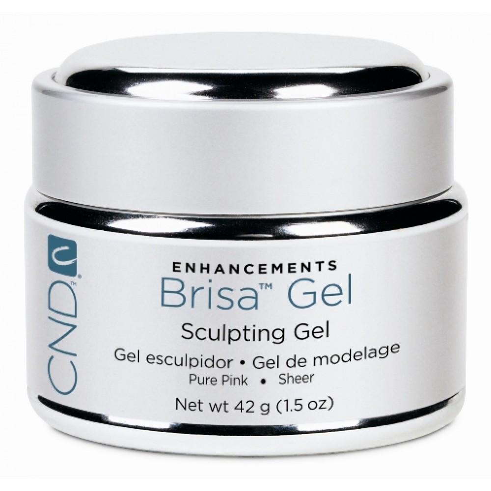 CND Brisa Sculpting Gel - Pure Pink Sheer 1.5 oz | Professional Nail Strengthening Gel for Manicures & Pedicures | Perfect for Salon Use & At-Home Nail Care
