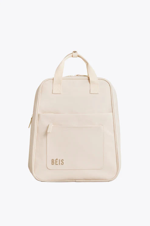 Expandable Travel Backpack in Beige - Lightweight Water-Resistant Carry-On Backpack for Hiking, Camping & Airplane Travel