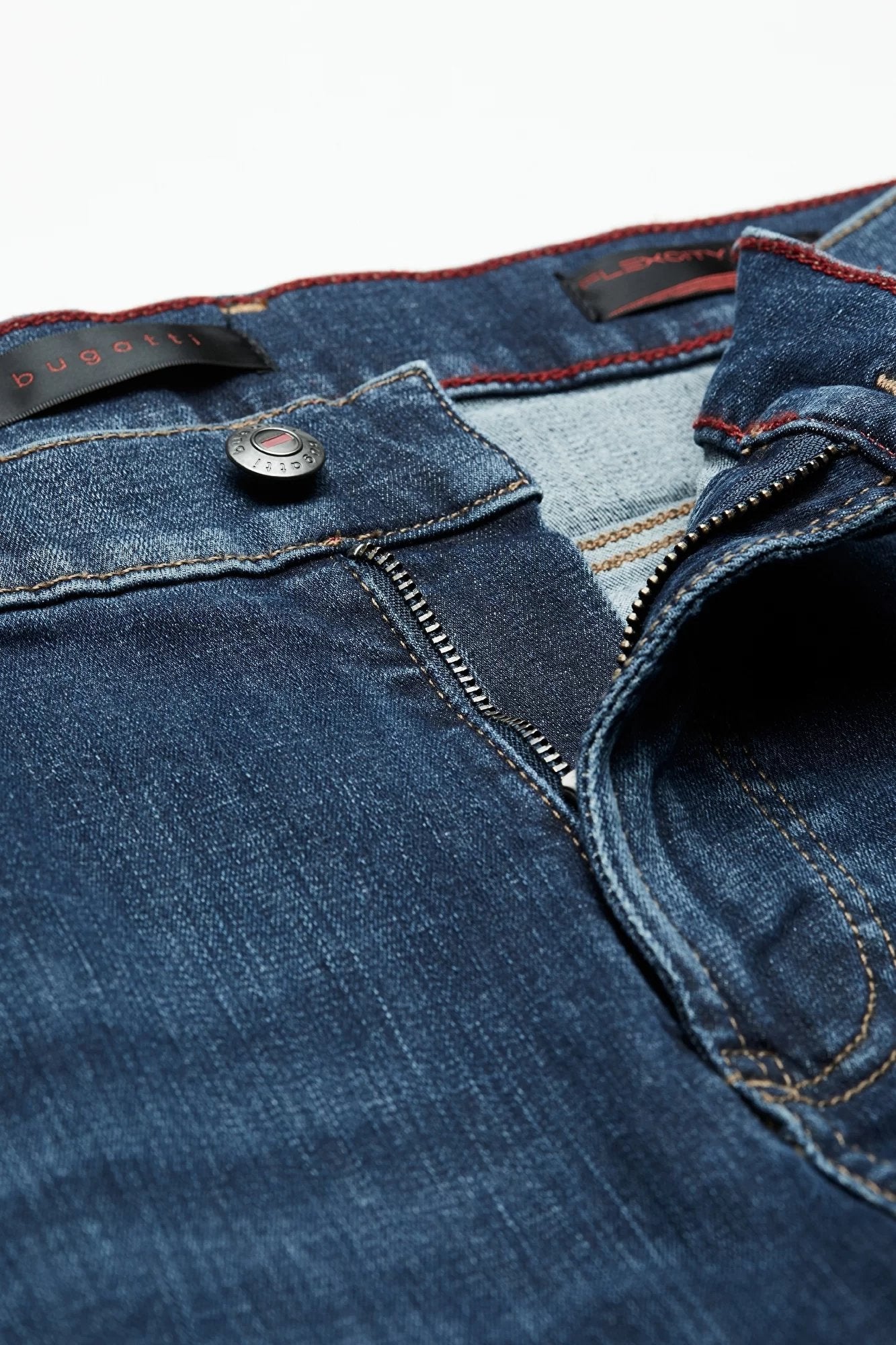 BUGATTI Men's Stone Wash Jeans - Classic Blue Denim Pants for Casual Wear | Perfect for Everyday Outfits, Work & Weekend Style