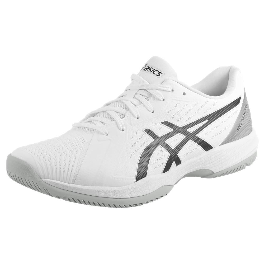 ASICS Men's Solution Swift FF Tennis Shoes - White/Black | Lightweight & Durable for Competitive Play & Court Performance