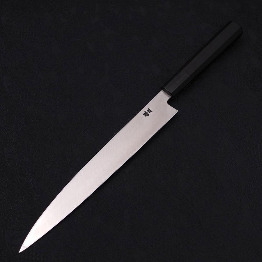 Premium Yanagiba Sushi Knife 240mm - High Carbon Silver Steel #3 Blade with Kasumi Buffalo Ebony Handle - Perfect for Sushi Chefs & Japanese Cuisine Lovers