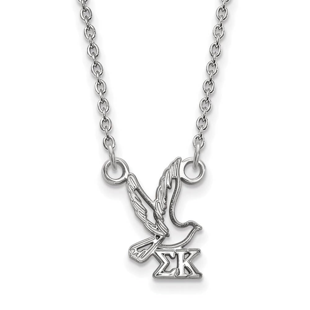 Sigma Kappa Extra Small Pendant with 18 Inch Chain - Sorority Jewelry for Sisters, Formal Events & Greek Life Accessories