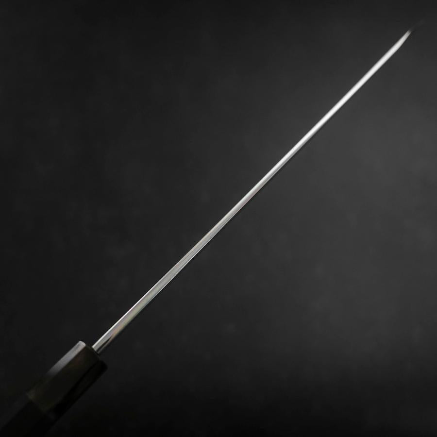 Premium Yanagi Kiritsuke Knife - Blue Steel #1 Suminagashi Blade with Buffalo Ebony Handle & Sheath - 300mm Japanese Chef Knife for Sushi, Sashimi & Precision Cutting