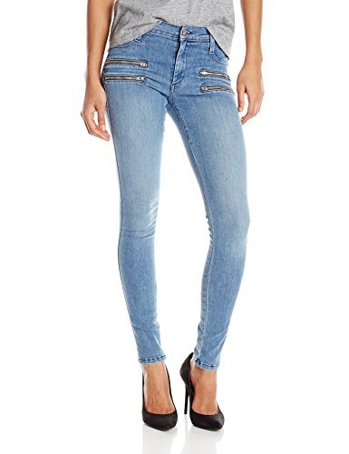 Women's James Twiggy Crux Double Front Zip Legging Jeans in Splash - High Waisted Stretch Denim Pants for Casual Wear, Workout & Everyday Fashion