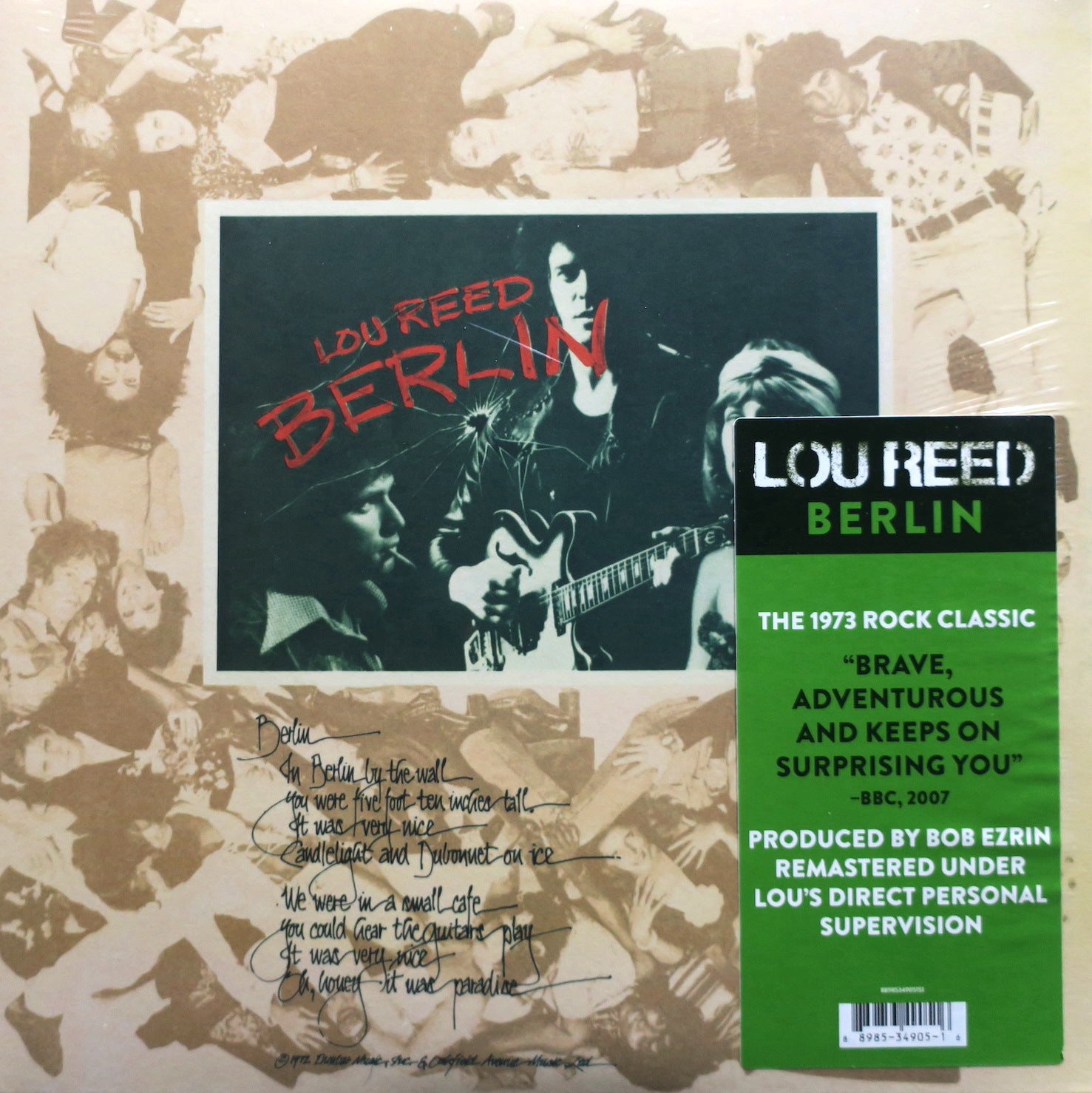 LOU REED 'Berlin' 180g Vinyl LP Record - High Quality Audiophile Edition for Music Collectors & Vinyl Enthusiasts - Perfect for Home Listening & Record Collections