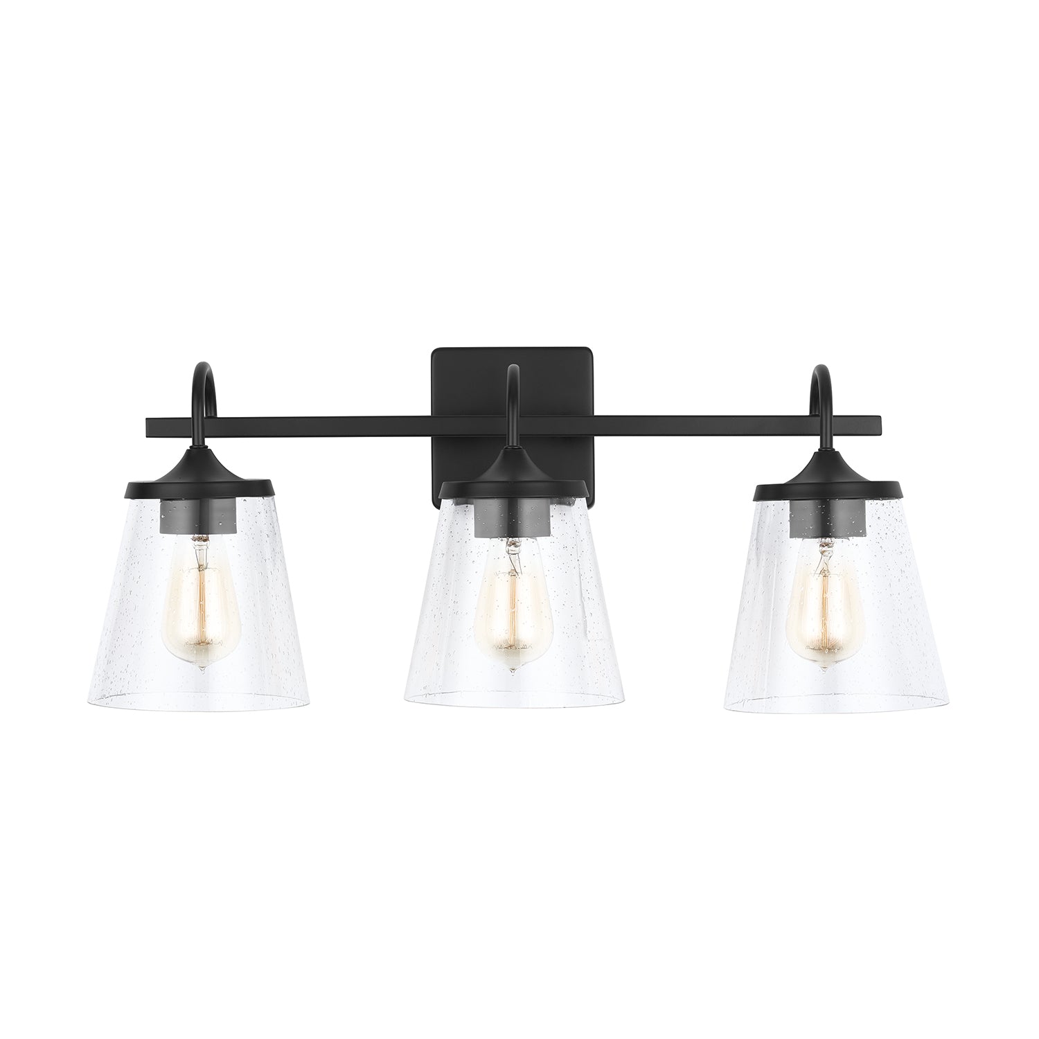 Capital Lighting 3-Light Bathroom Vanity Light Fixture - Modern Brushed Nickel Finish for Bathroom, Powder Room & Dressing Area