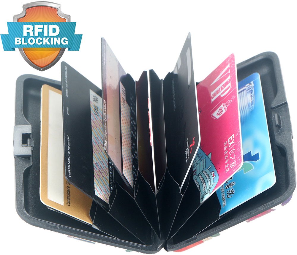 Slim RFID Blocking Aluminum Wallet - Credit Card Holder for Men & Women | Metal ID Case for Business Cards | Perfect for Travel, Work & Everyday Use
