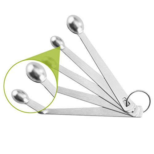 BIG BOOM® 5-Piece Stainless Steel Measuring Spoon Set - Tablespoon & Teaspoon for Baking, Cooking & Coffee - Perfect for Home Kitchen & Professional Use