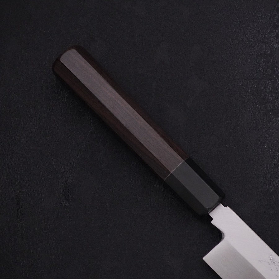 Premium Yanagiba Sushi Knife 270mm - Blue Steel #2 Honyaki Blade with Buffalo Horn & Ebony Handle - Perfect for Sushi Chefs and Japanese Cuisine Lovers