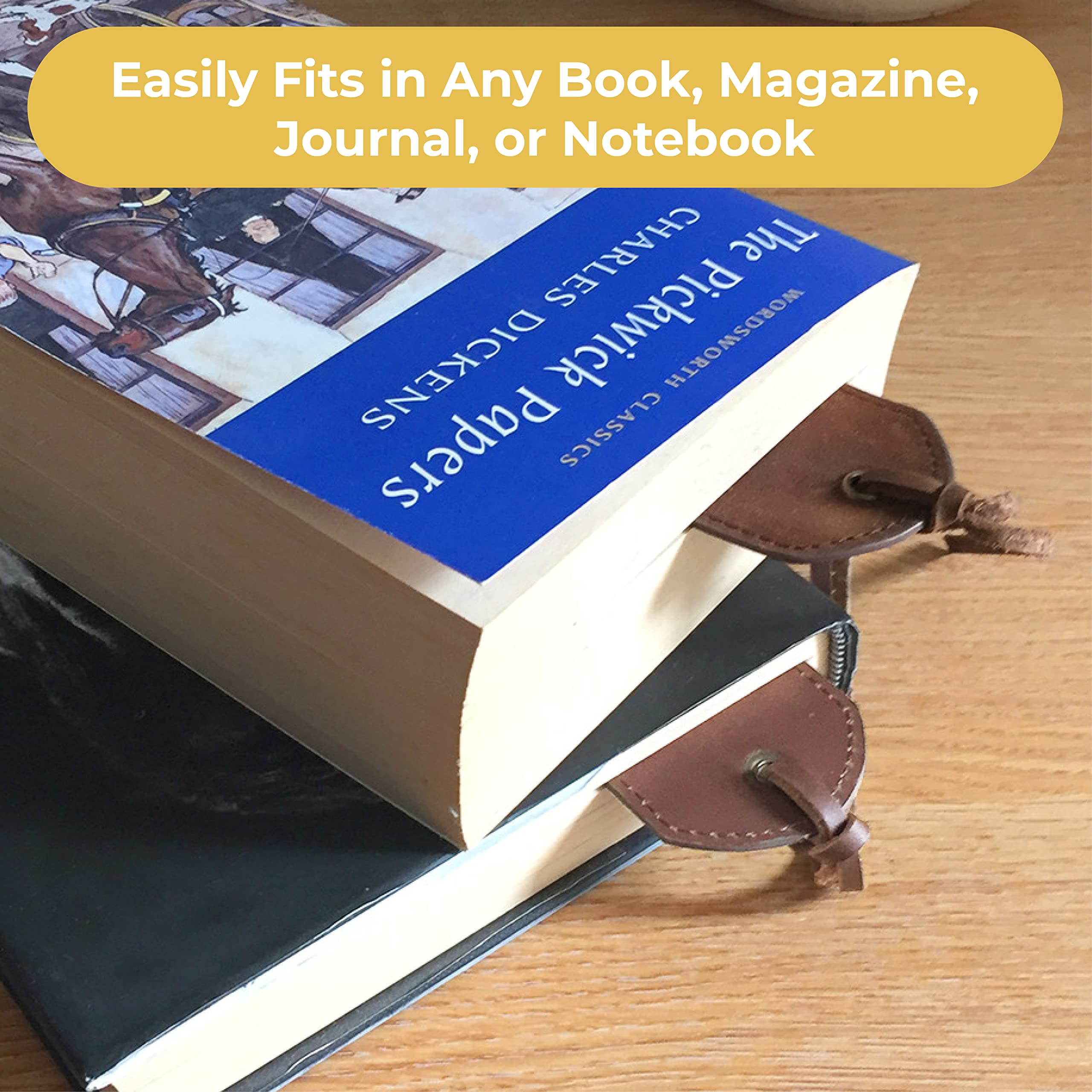 Leather Bible Bookmarks with Inspirational Verse - Religious Gift for Readers | Joshua 1:9 | Perfect for Bible Study & Gifting