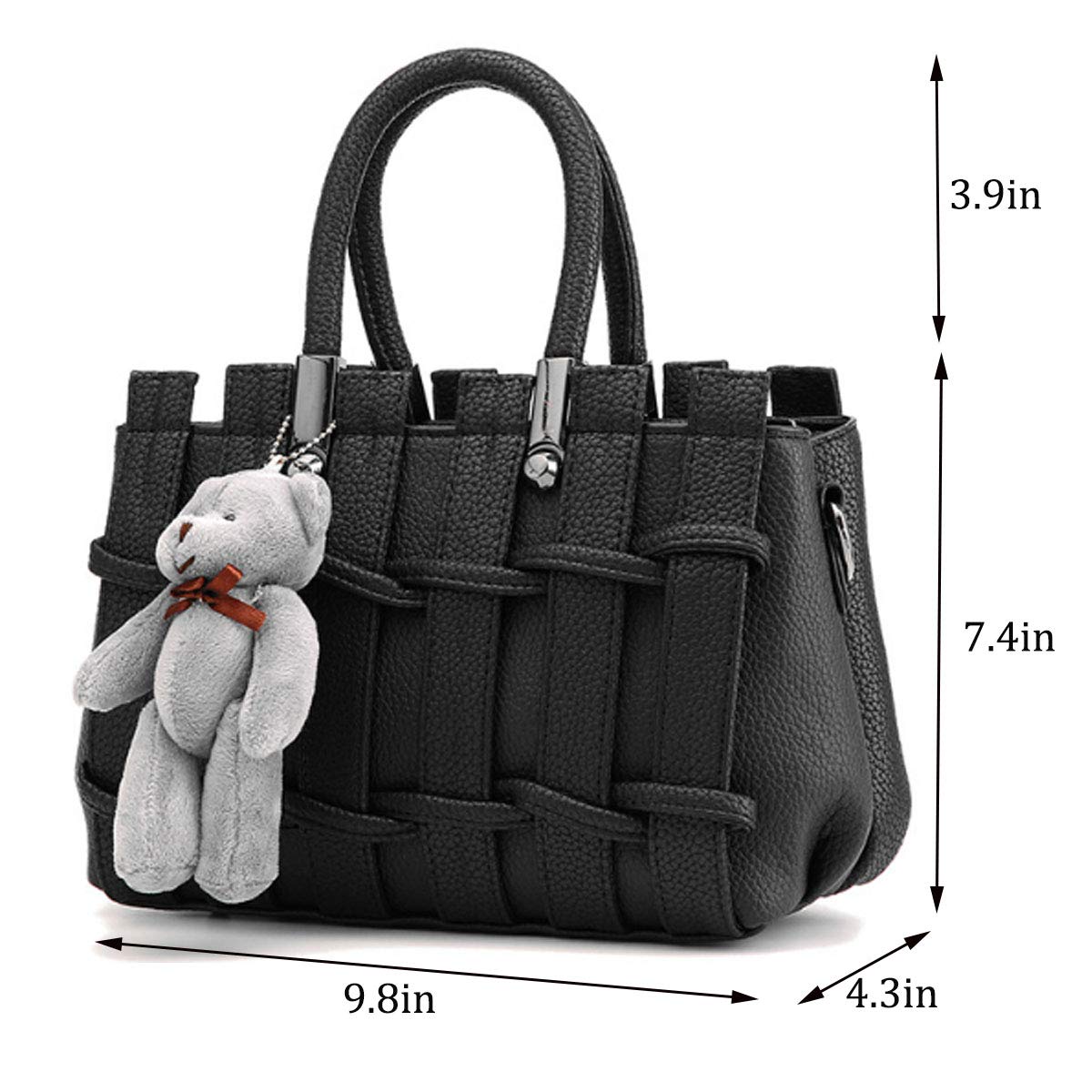 Fashion Women's PU Leather Handbags - Tote & Shoulder Bags for Work & Travel