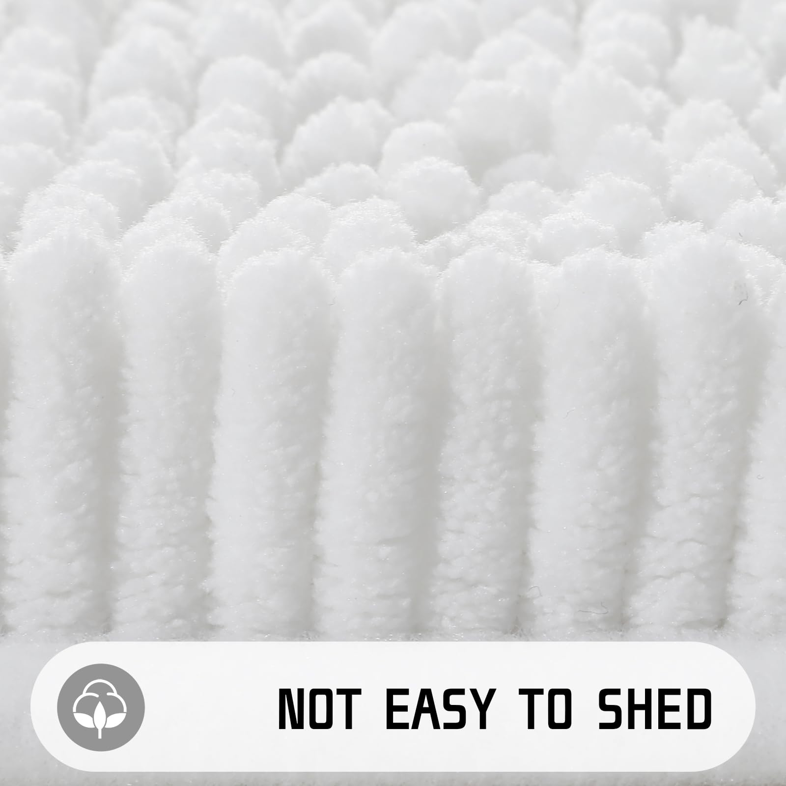 Luxury Chenille Shaggy Bathroom Rug Mat - 32