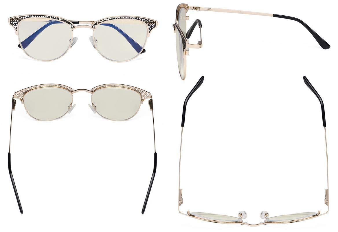Blue Light Blocking Glasses for Women - UV420 Protection & Anti Eye Strain - for Work & Reading