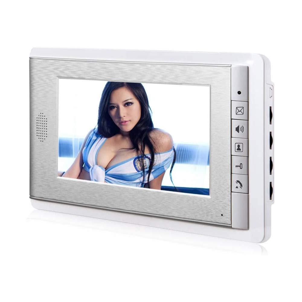 3 Units Apartment Video Intercom System - 7 Inch Wired Video Doorbell with IR Camera, ID Keyfob Unlock & Monitoring | 3-Monitor Home Security for Apartments, Condos & Gated Communities | Indoor/Outdoor Use