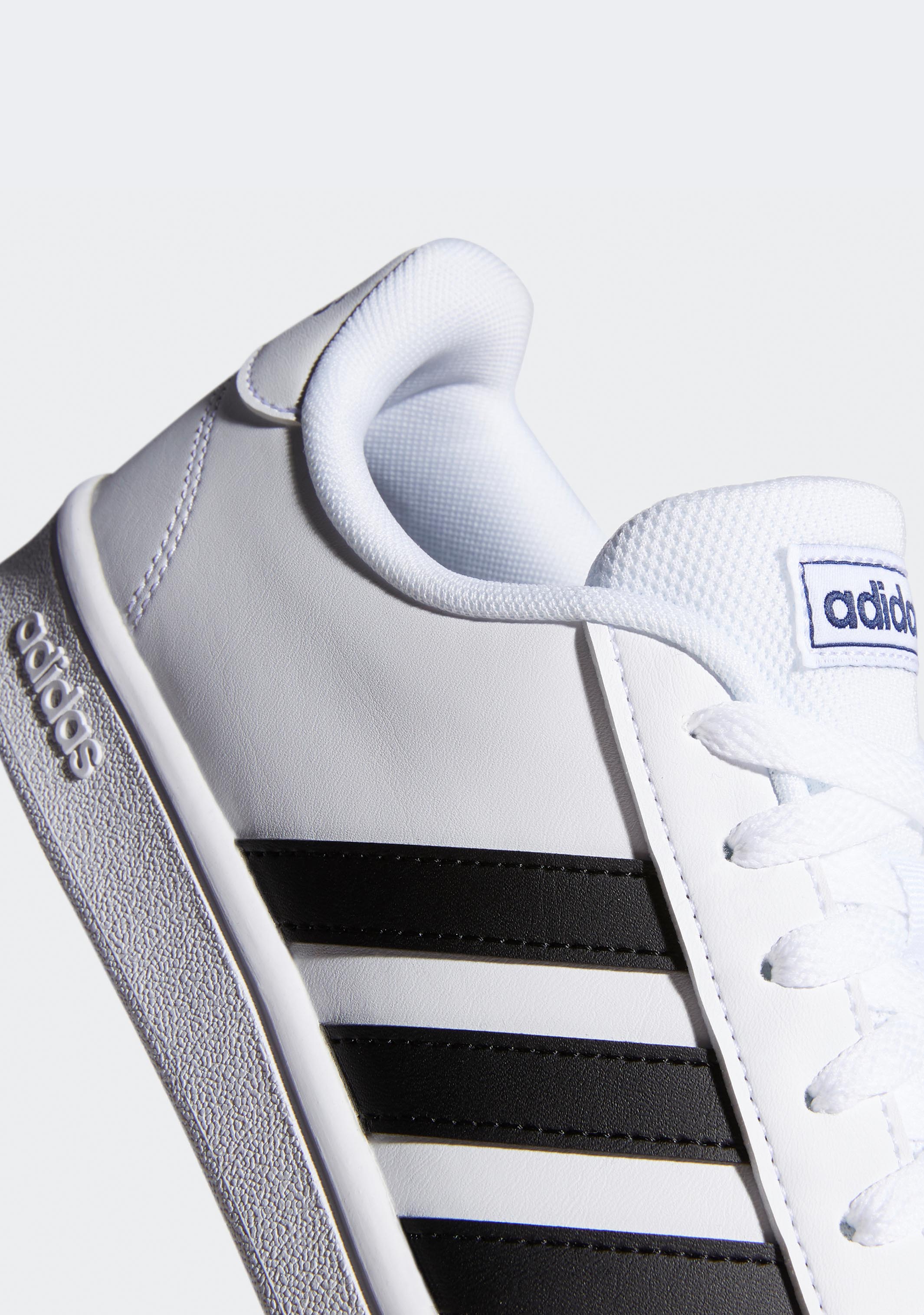 Adidas Men's Grand Court Base Sneakers - Classic White Tennis Shoes for Men | Comfortable & Stylish Casual Wear for Walking, Gym, and Everyday Use