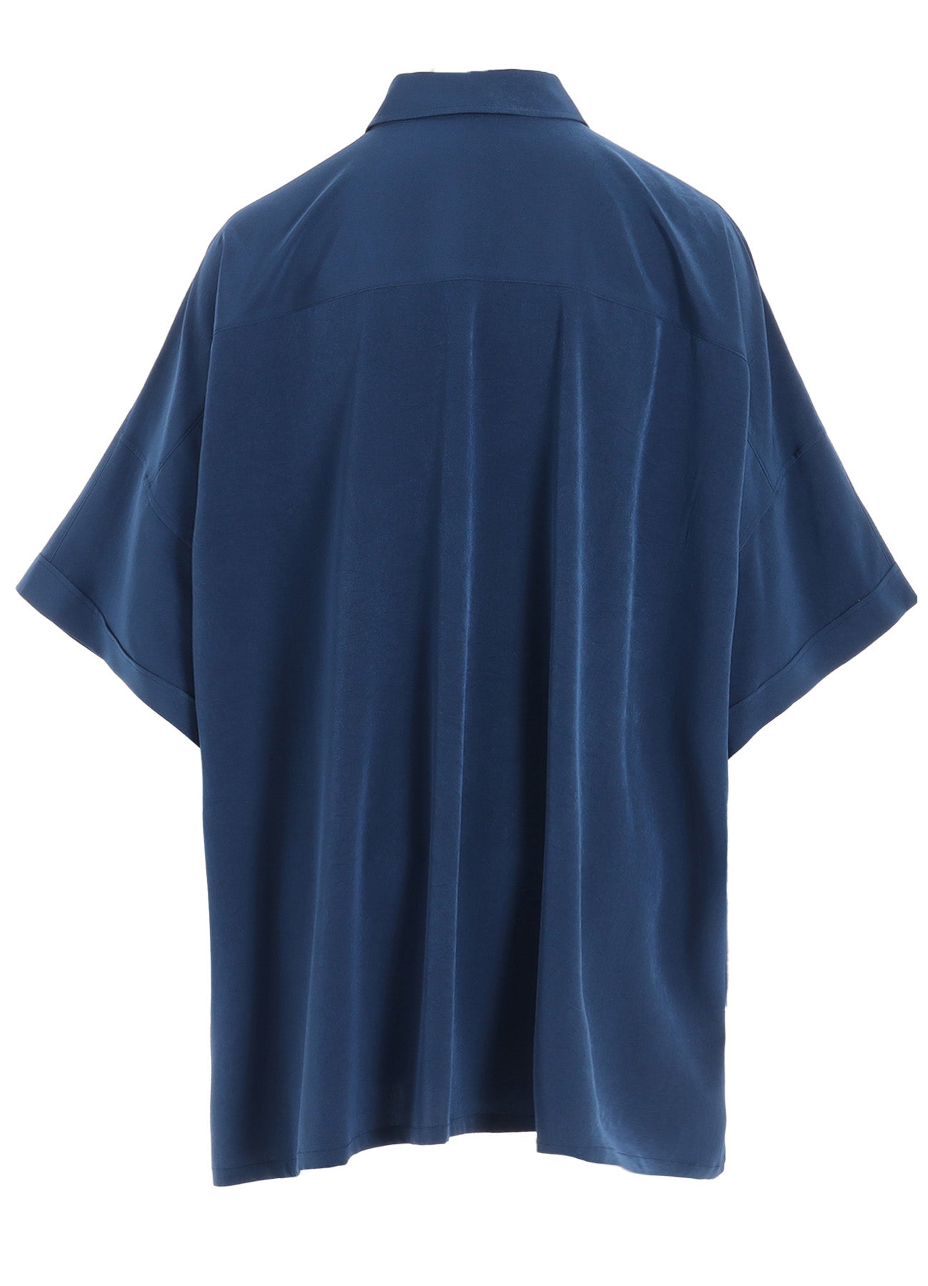 Elegant Crepe de Chine Dolman Sleeve Blouse - Short Sleeve Loose Fit Tunic Top for Women | Perfect for Office Wear, Casual Outings & Summer Dresses