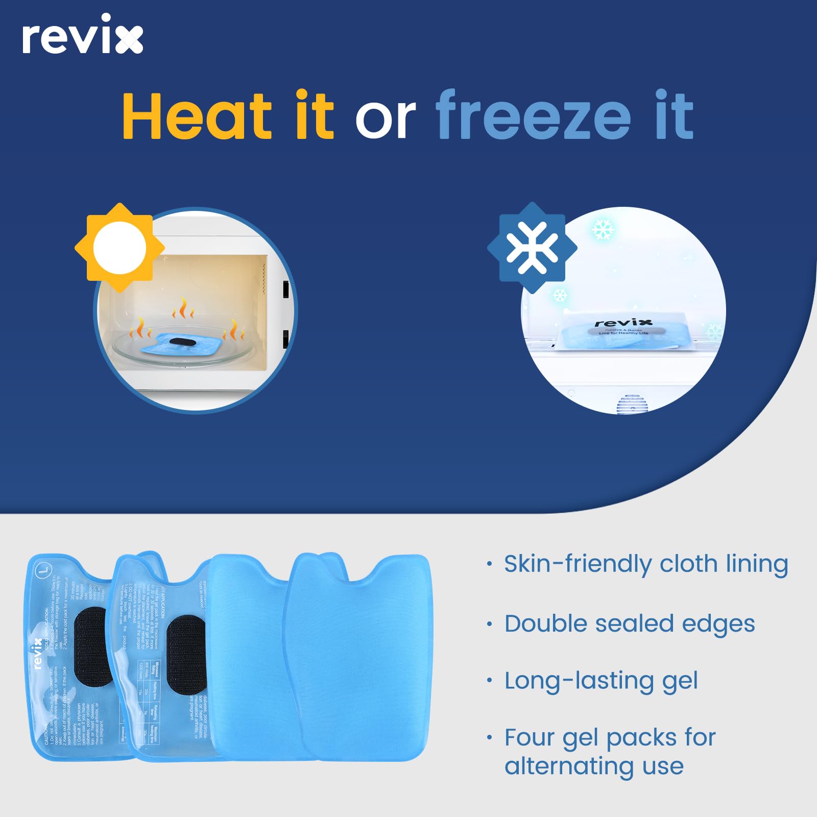 REVIX 3D Sewing Jaw Ice Pack Head Wrap - Hot & Cold Therapy for Wisdom Teeth Removal, TMJ Pain Relief, Oral Surgery Recovery - Includes 4 Reusable Gel Packs (Black) | Perfect for Post-Dental Surgery Comfort & Swelling Reduction