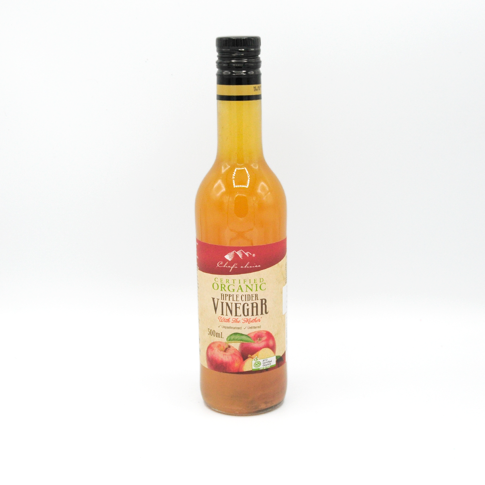 Organic Apple Cider Vinegar with The Mother - Raw, Unfiltered, 500ml - Immune Support & Digestive Health - Perfect for Detox, Salad Dressing & Home Remedies