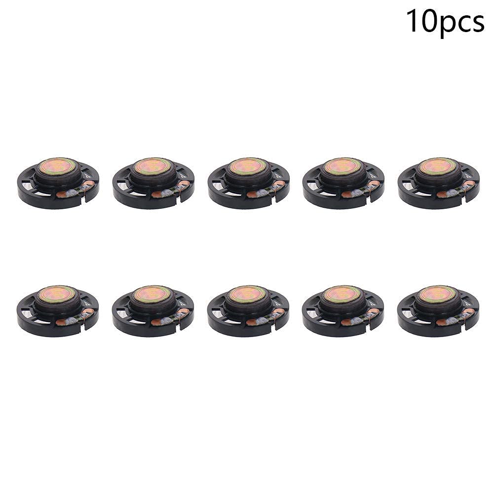 Fielect 10Pcs 29mm Round DIY Magnetic Speaker 0.25W 8 Ohm Internal Magnet Loudspeaker Replacement - Perfect for Mini Audio Projects, DIY Electronics, and Speaker Repair