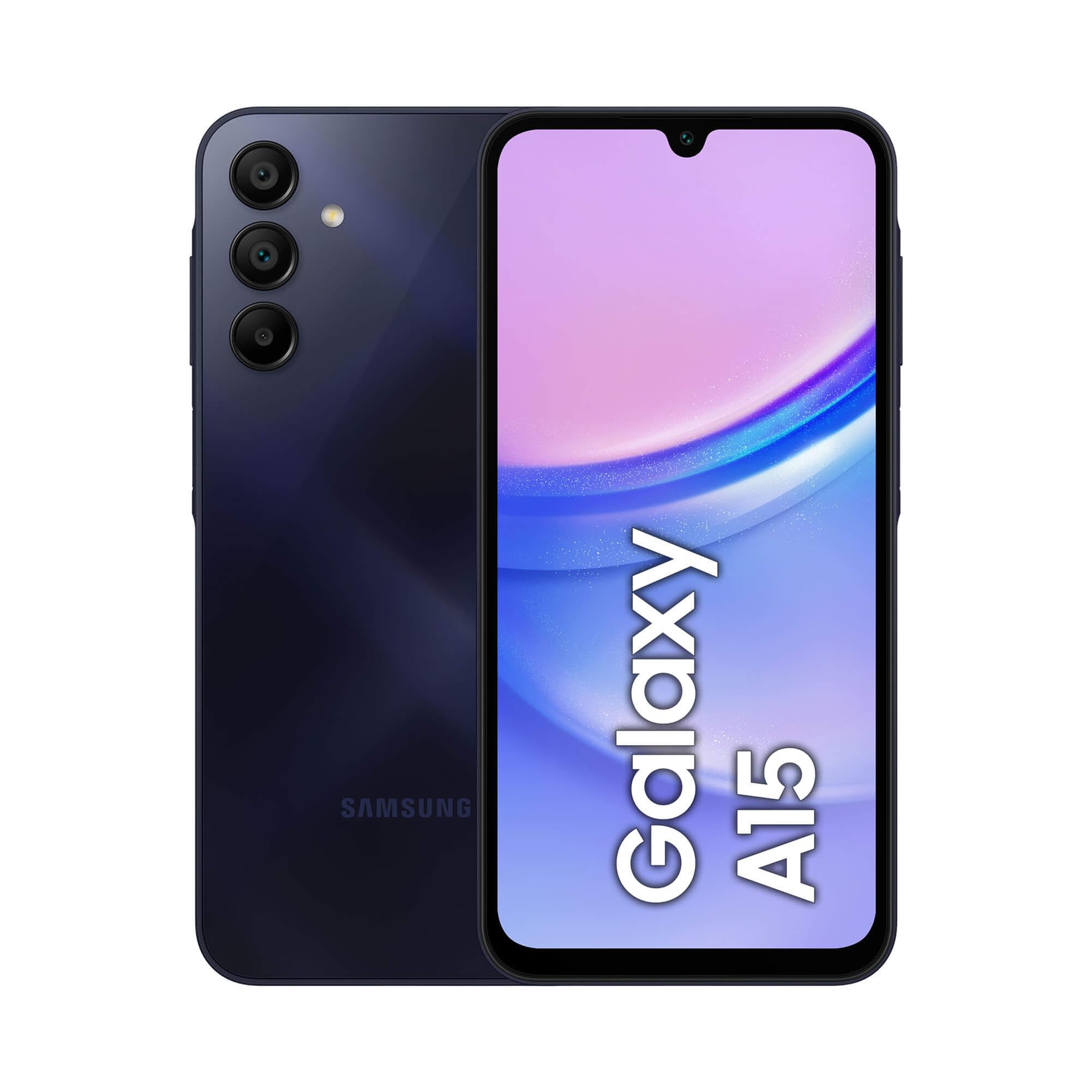 Samsung Galaxy A15 SM-A155F Dual SIM Smartphone - 4GB RAM 128GB Storage - Blue Black - EU Version - Perfect for Travel, Work & Entertainment