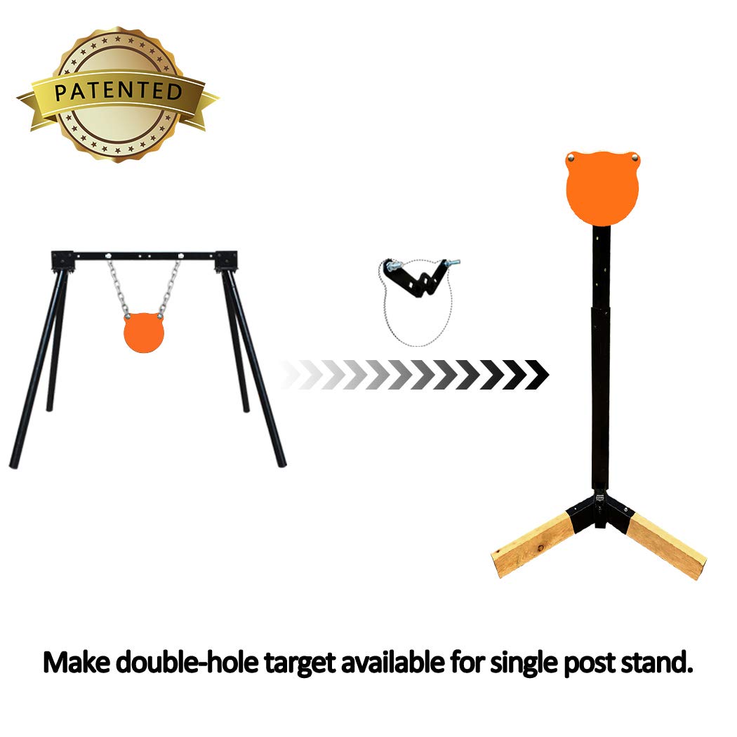 Highwild Adjustable Target Stand System with AR500 Steel - Durable Shooting Range Accessories for Outdoor Training & Hunting Practice