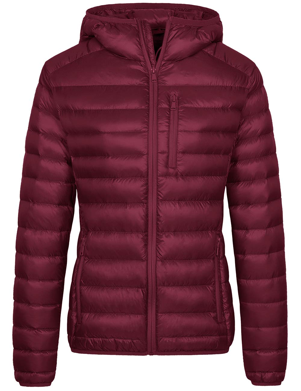 Wantdo Women's Lightweight Packable Down Jacket - Hooded Winter Puffer Coat for Outdoor Activities, Travel & Cold Weather