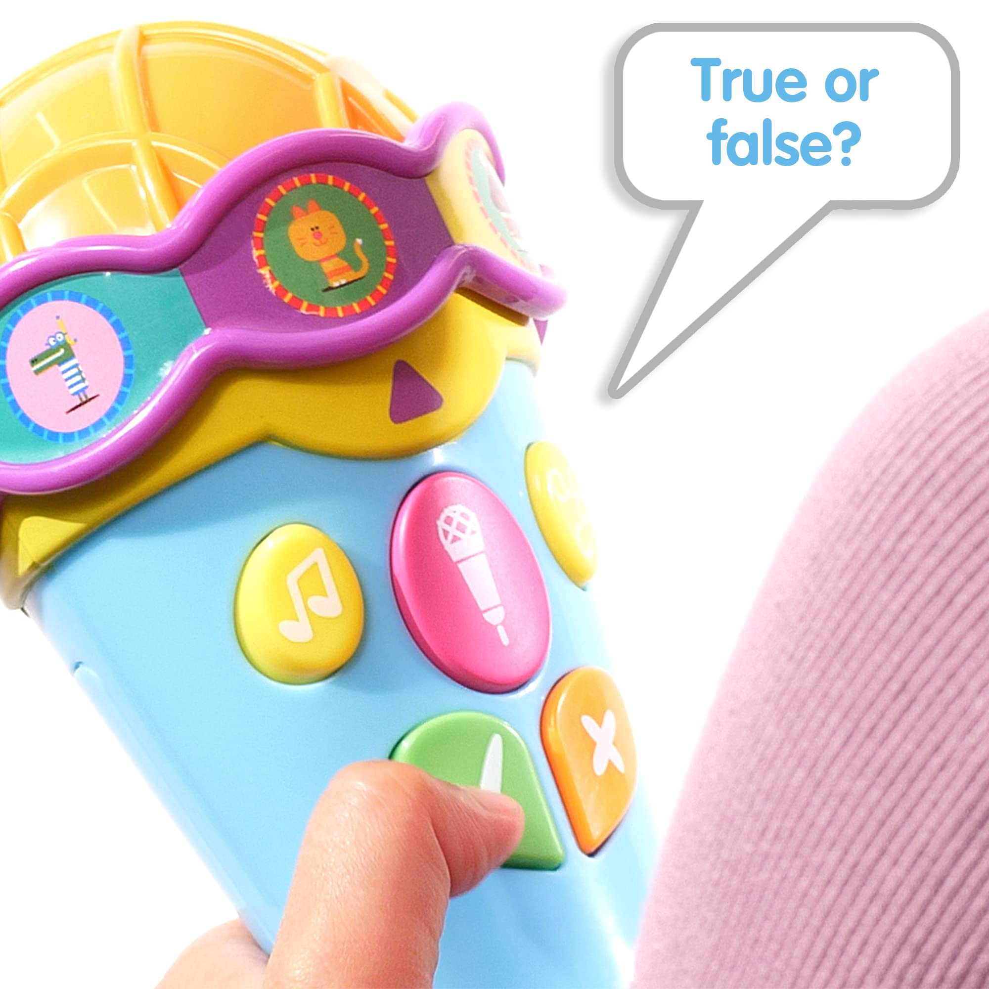 HD23 Kids Toy Microphone with Bluetooth & LED Lights - Wireless Singing Microphone for Children, Perfect for Karaoke, Birthday Parties & Family Gatherings