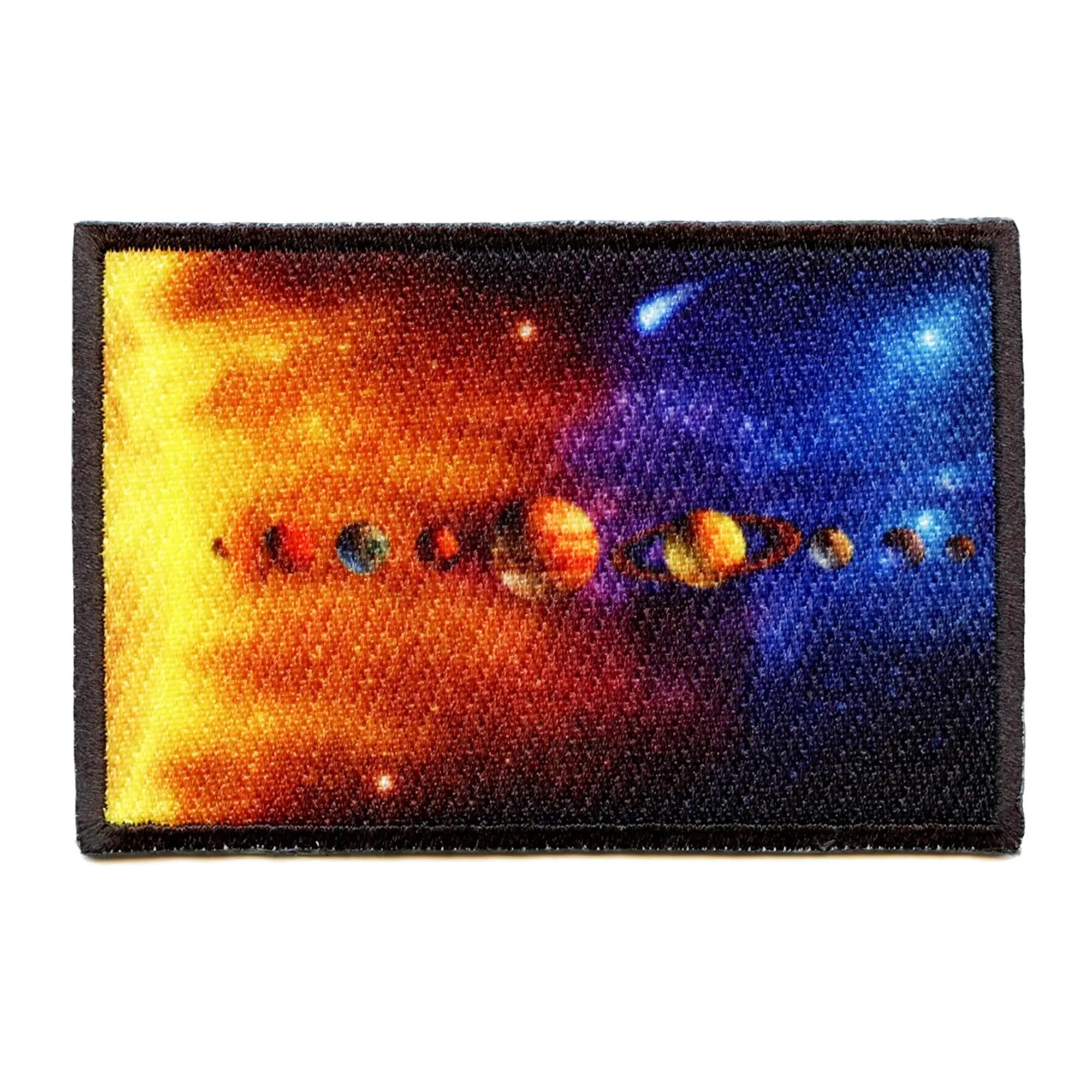Solar System Planets Iron On Patch - Sun, Moon, Stars Space Themed Embroidered Badge for Jackets, Backpacks & DIY Crafts | Astronomy Lover Gift