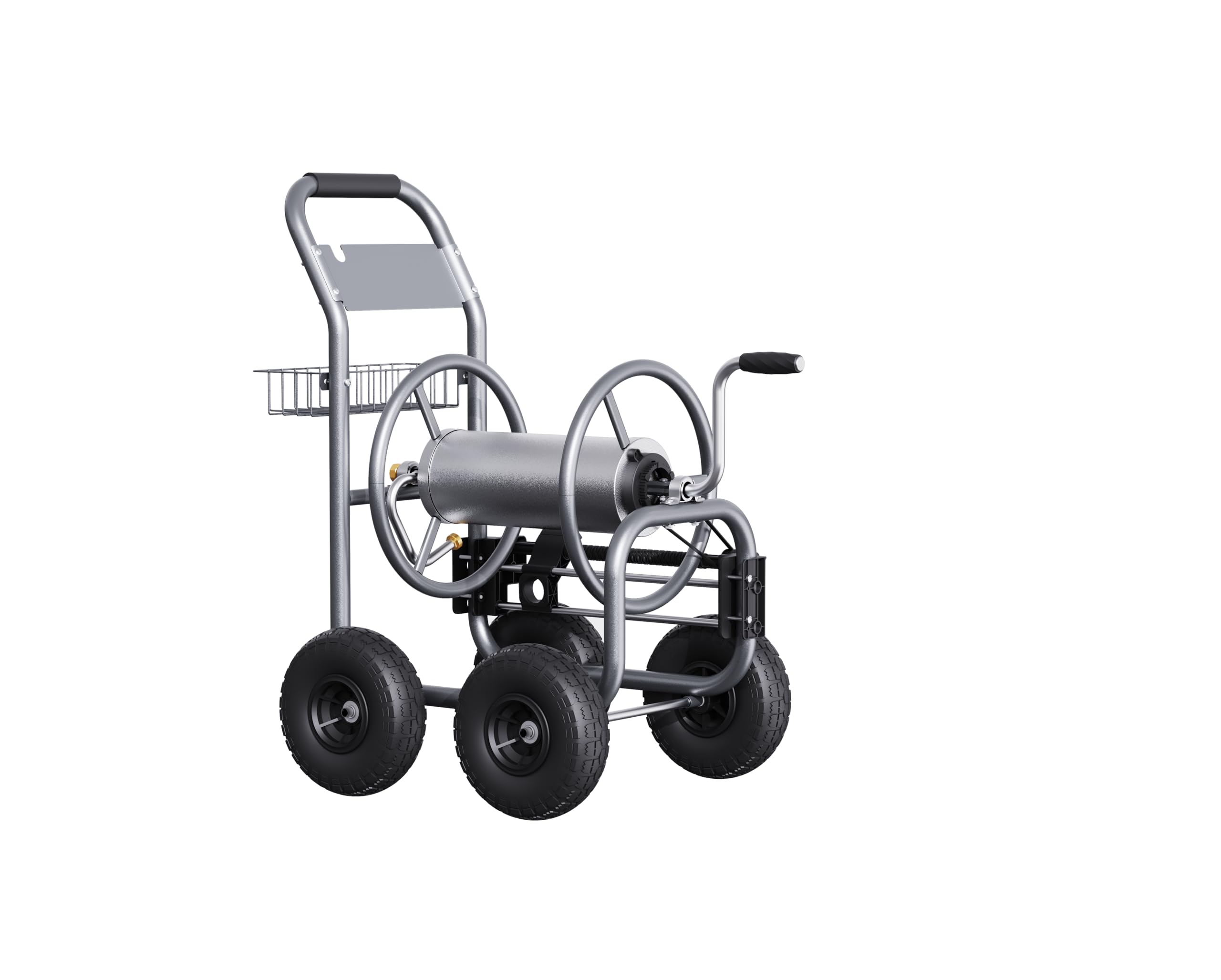 Heavy Duty Giraffe Tools Hose Reel Cart with Wheels - 250-Feet 5/8