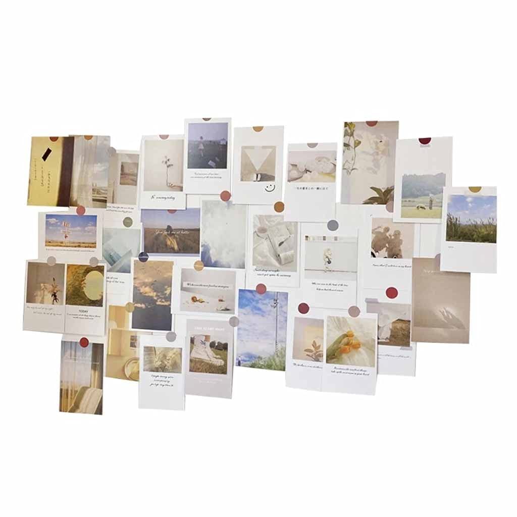 Wall Art 30 Pack Travel Style Wall Collage Kit - Aesthetic Pictures for Bedroom Decor, Teen Girls Room, Dorm Room, Living Room & Office Wall Decor