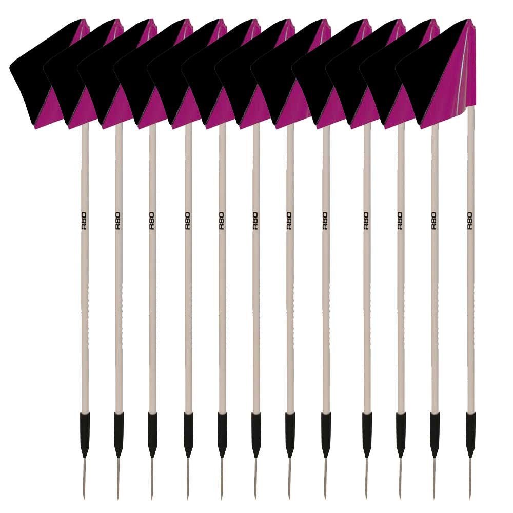 Premium Sideline Pole with Custom Club Colors Flag Sets - Perfect for Football, Soccer, and Sports Team Fan Support