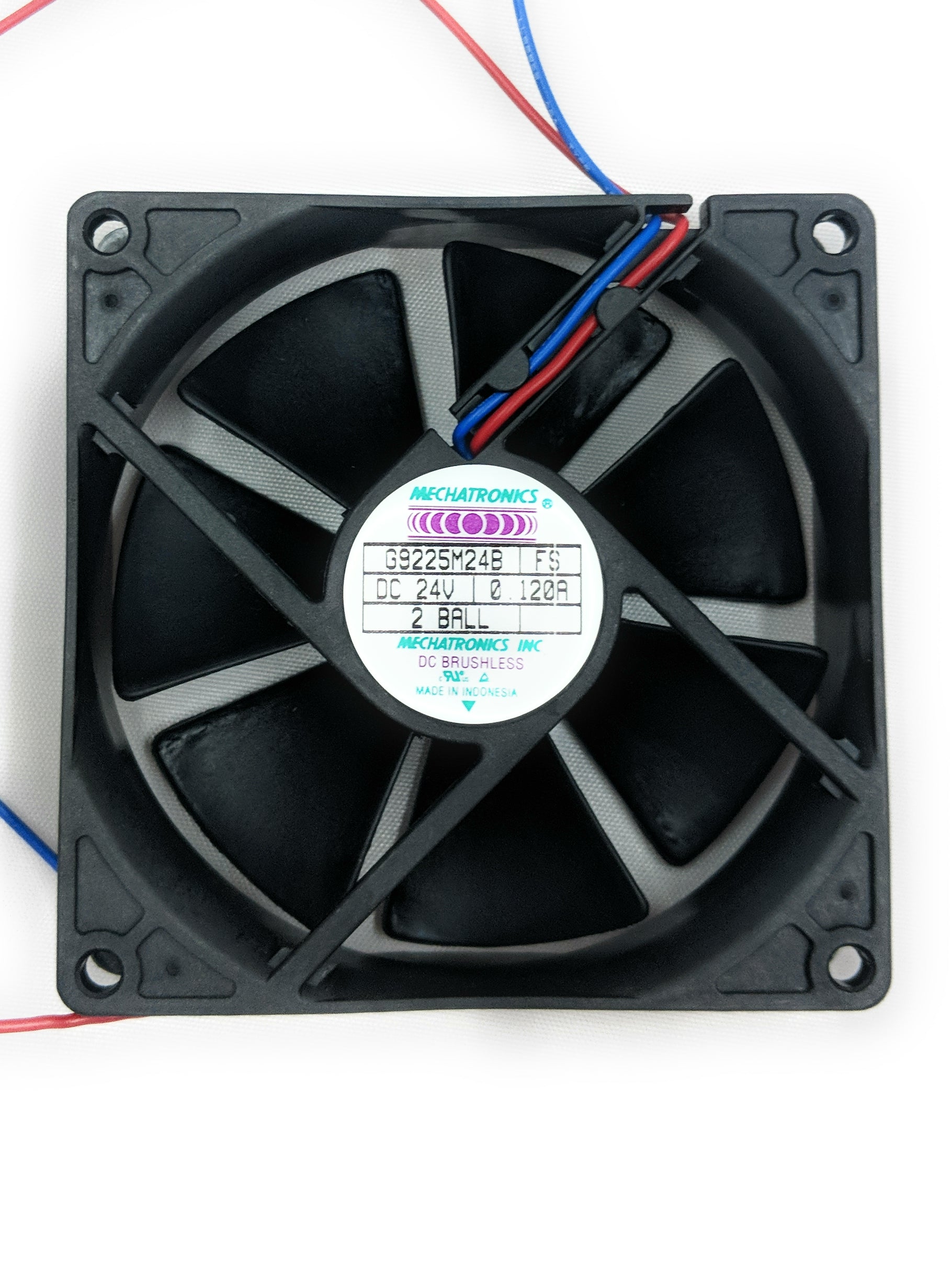 92mm Mechatronics Ball Bearing Fan - 92x92x25mm Medium Speed Cooling Fan G9225M24B-FS for PC Case, CPU Cooler & Electronics Cooling
