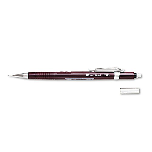 Pentel Sharp Automatic Pencil 0.50mm - Burgundy Barrel Mechanical Pencil for Writing, Drawing & Sketching - Perfect for Students, Artists & Office Use