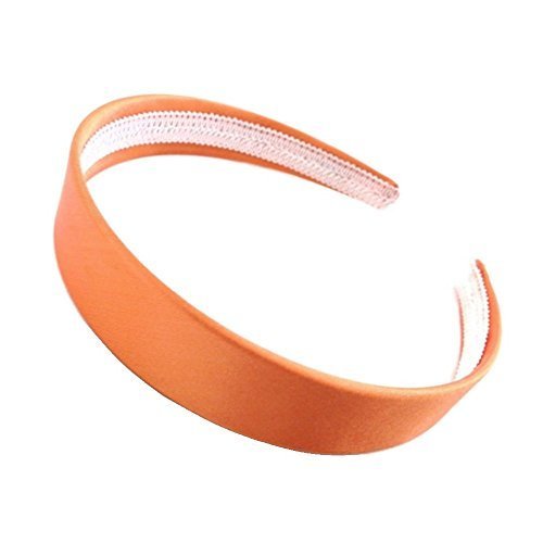 Bright Orange Satin Alice Headband 2.5cm Wide - Perfect for Weddings & Parties