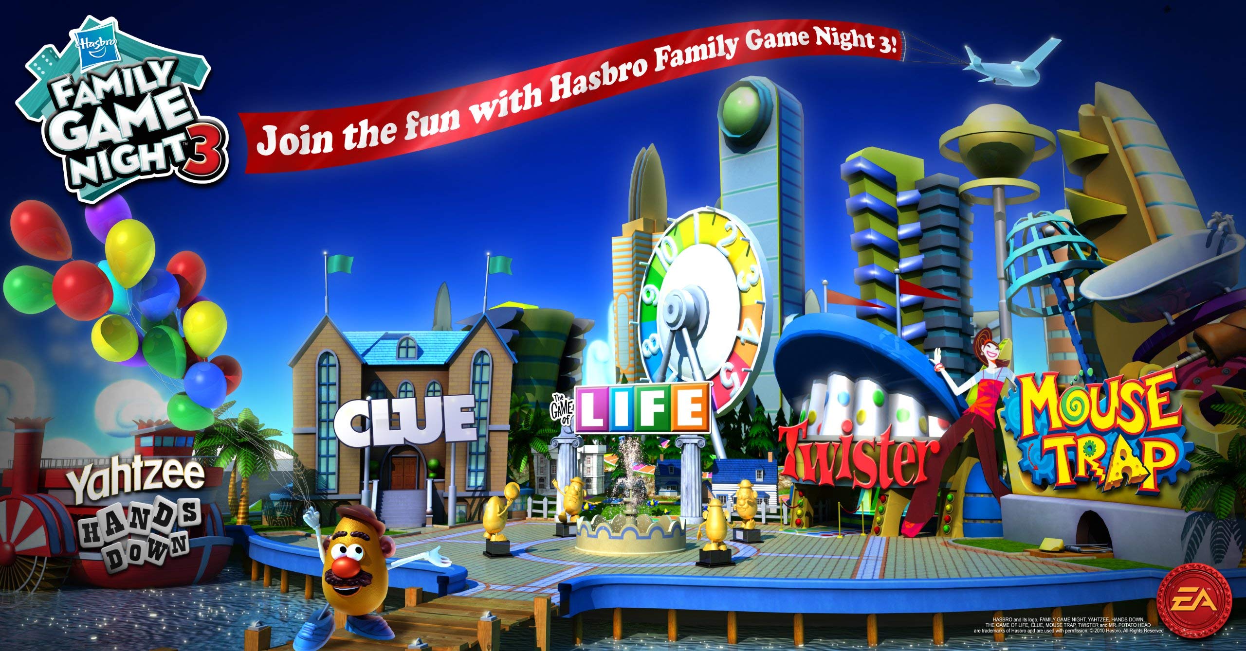 Hasbro Family Game Night 3 for PlayStation 3 (Renewed) - Fun Board Games Collection for Family Game Nights & Parties