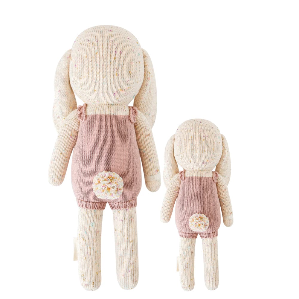 Cuddle+Kind Harper the Bunny (Little) - Handmade Organic Cotton Stuffed Animal Toy for Babies & Kids - Perfect for Cuddling, Gifts, and Nursery Decor