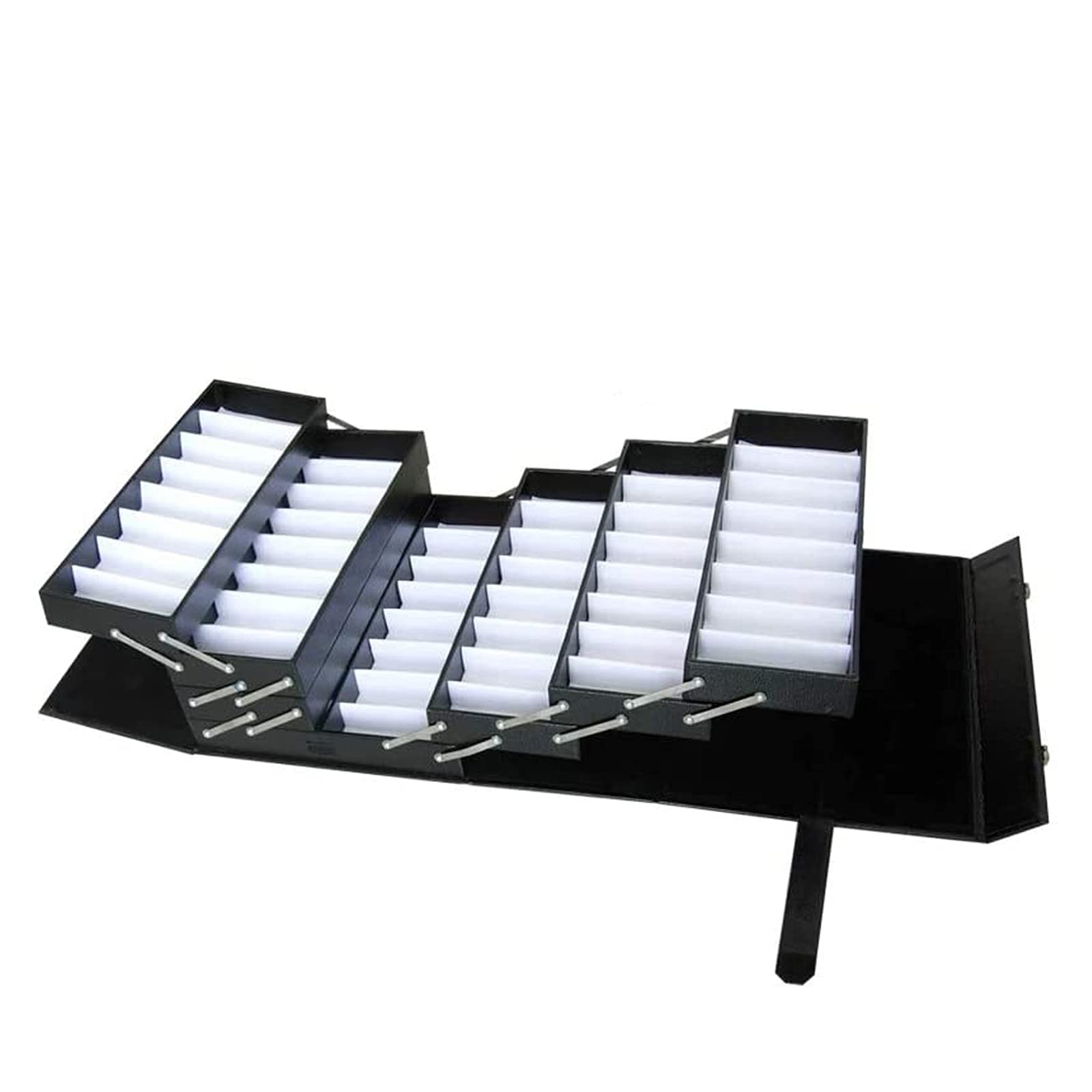 TECHTONGDA Foldable Sunglasses Organizer - Eyeglasses Storage Case for Jewelry & Watches - Portable Glasses Display Stand for Home, Office, and Travel