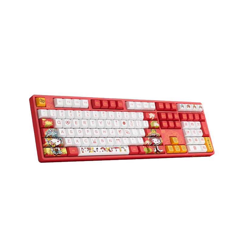 Akko 5108S(A) Hello Kitty Peking Opera Wired RGB Mechanical Keyboard with CS Sakura Switch - Perfect for Gaming, Typing & Anime Themed Setup