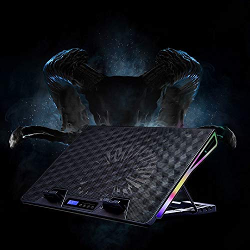 Portable Laptop Cooling Pad with 4 Quiet Fans & 2 USB Ports - Slim Cooling Stand for 10-17 Inch Laptops - Perfect for Gaming, Office Work & Home Use