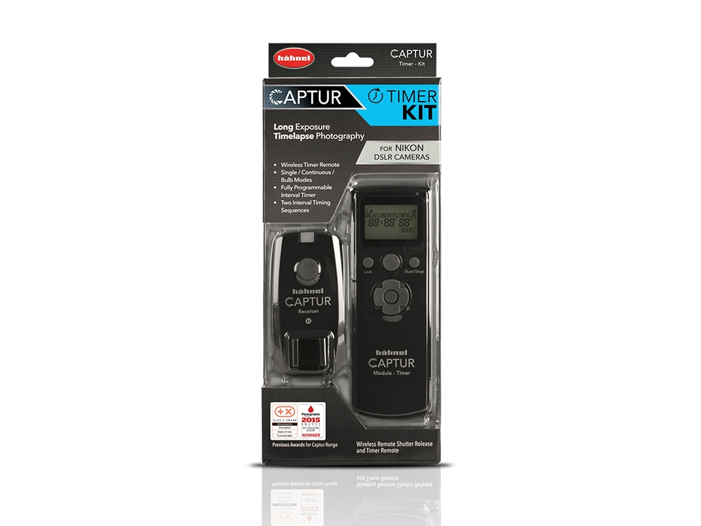 Hahnel Captur Timer Kit for Nikon Cameras - Wireless Remote Control & Intervalometer for Time-Lapse Photography - Perfect for Travel, Landscape, and Astrophotography