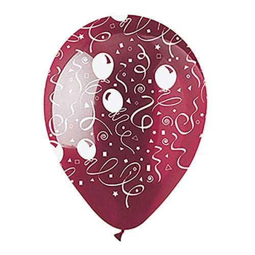 LOONBALLOON 12-inch Burgundy All-Round Party Streamers - Decorative Ribbons for Birthday Celebrations, Wedding Decorations & Festive Events