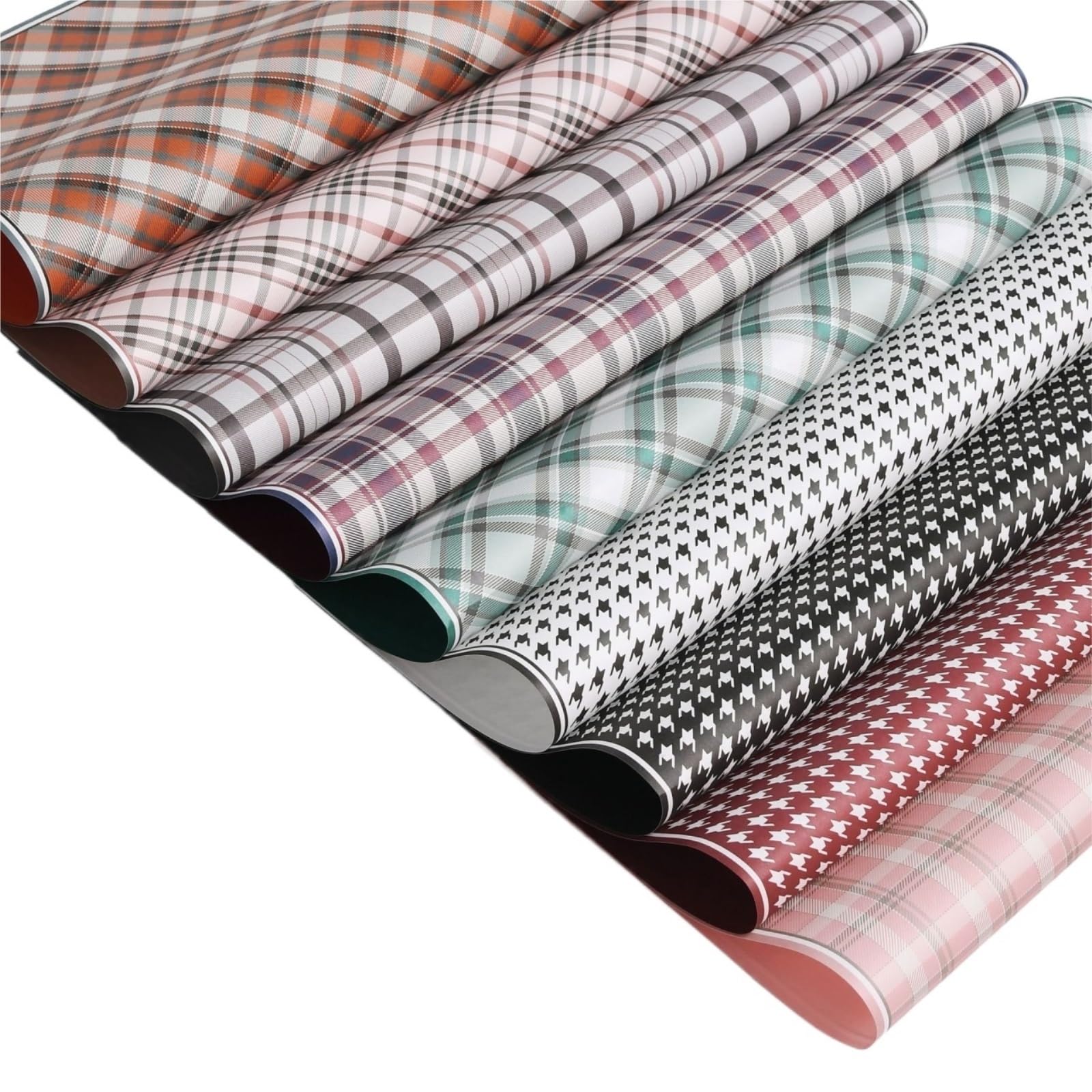 Premium 20-Piece Wrapping Paper Set - Striped, Square Retro & Candy Floral Designs - 60x60cm Christmas Gift Wrapping Paper for Holidays, Birthdays & Party Decorations