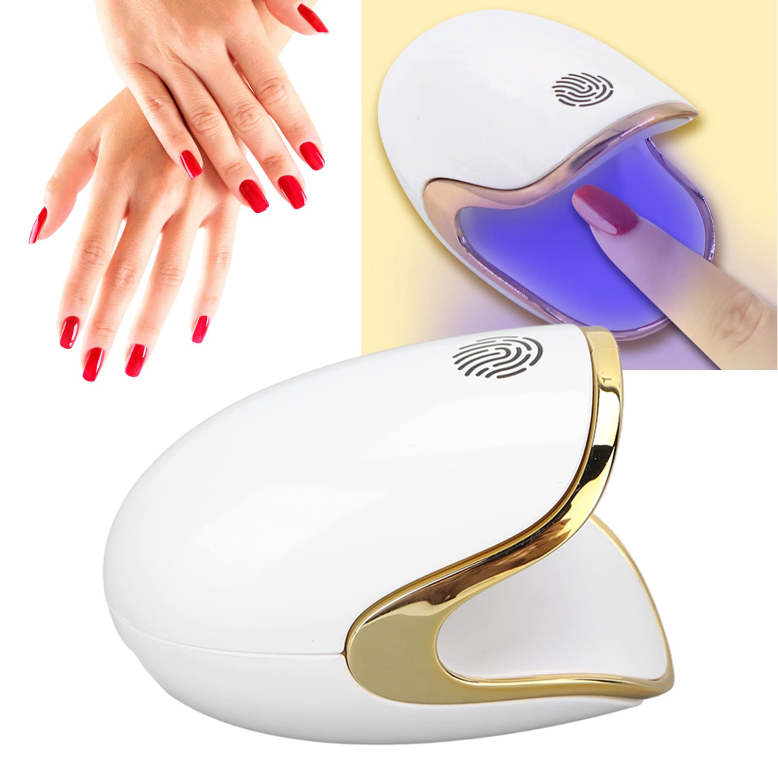 Mini UV LED Nail Lamp - Portable 360° Quick Dry Gel Nail Light for Manicure & Pedicure | Fast Curing for DIY Nail Art, Salon & Home Use | Perfect for Travel, Parties & Professional Nail Care