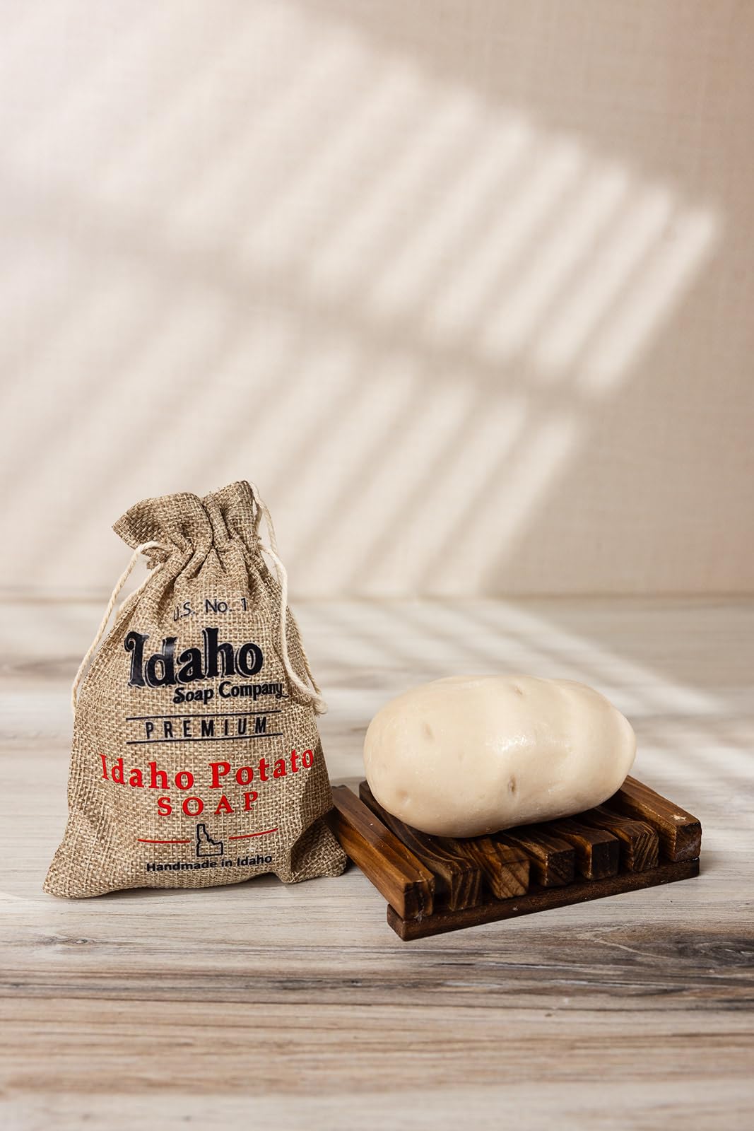 Idaho Potato Soap | 100% Natural Bar Soap for Face & Body | Moisturizing & Exfoliating | Eco-Friendly Skincare for Sensitive Skin | Perfect for Daily Use & Gift Giving
